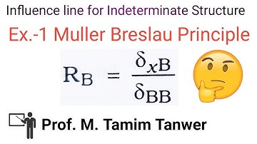 Muller Breslau Principle | SA-2 | Structure Analysis | ILD for Indeterminate Structure | Ex:-1