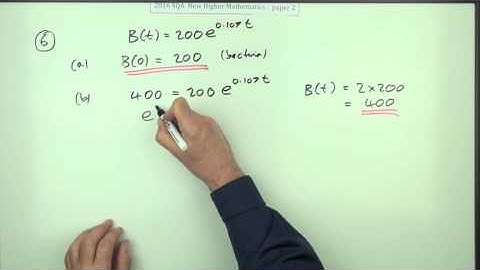 2016 New Higher Mathematics  paper 2 number 6