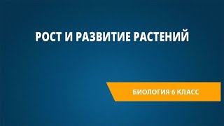 Рост и развитие растений