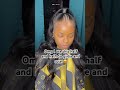 How to do | Half up Half down sewin  | sleek ponytail 💕 #shorts #subscribe #braids #hairstyle