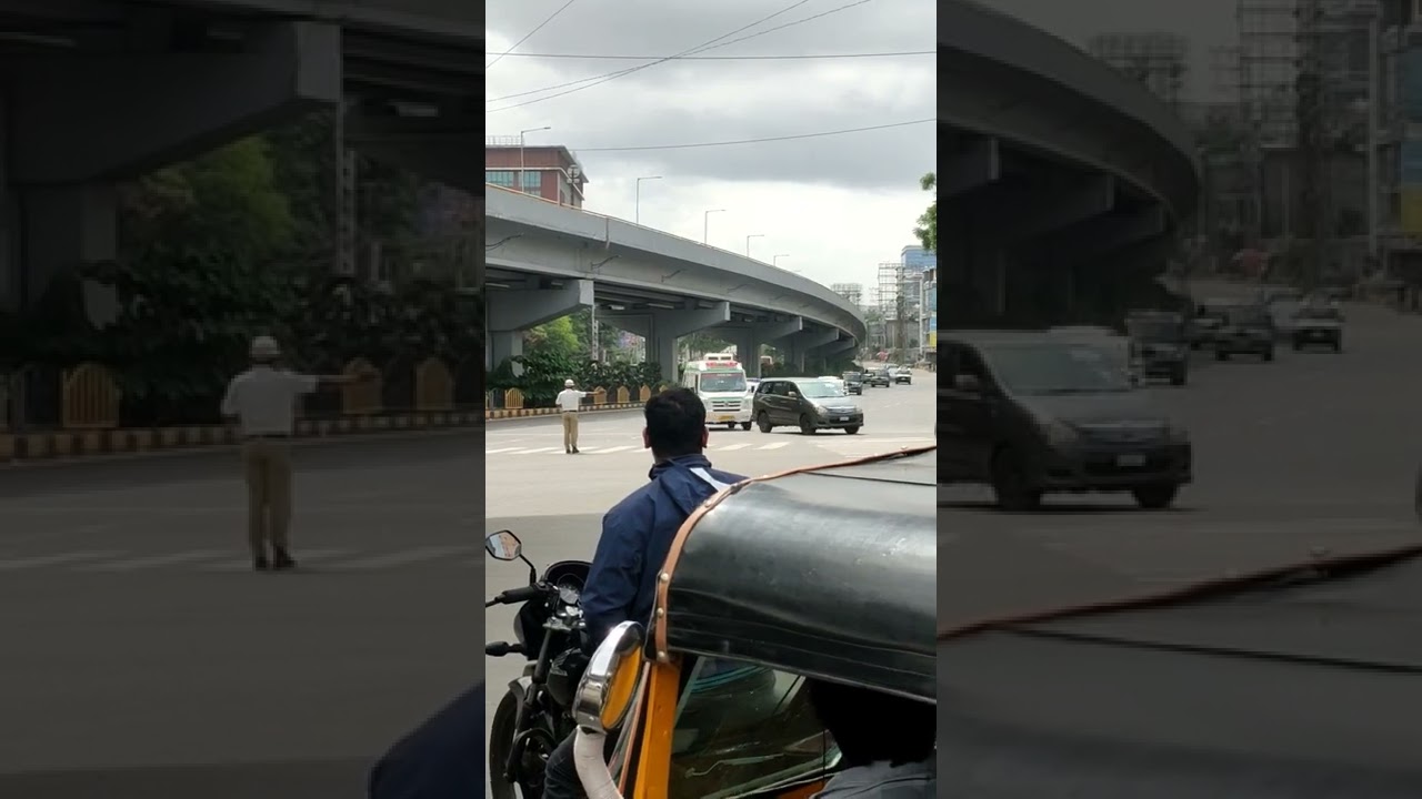 Modi Enter into Hitech City Hyderabad with full squad 