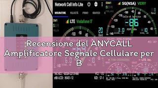 Recensione del ANYCALL Amplificatore Segnale Cellulare per Banda 1/3/7/8/20, 5G 4G LTE GSM Ripetitor