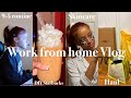WORK FROM HOME VLOG: 9-5 day in the life + self care + haul + bible study