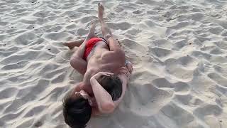 Beach Wrestling Spar: Jiujitsu Progress 1