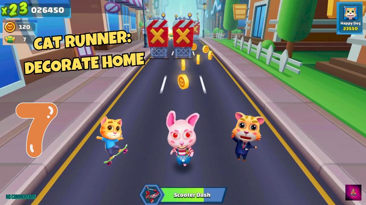 Cat Runner: Decorate Home Gameplay Part 7 (No Commentary)
