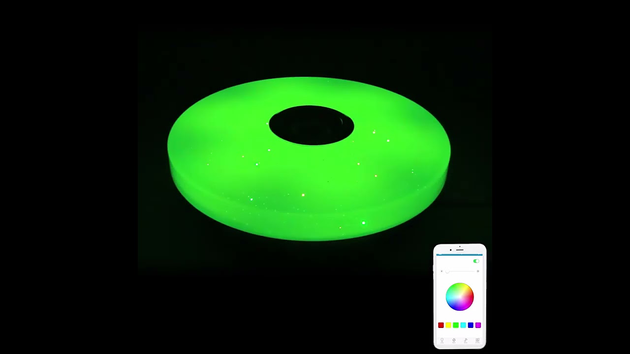 Lâmpada Bluetooth com luz de LED RGB e Controle Remoto com caixa de som!