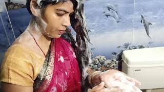 Wet saree bath