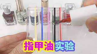 Nail polish will break instantly when applied to the rubber band