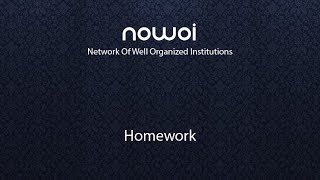 NOWOI - Homework