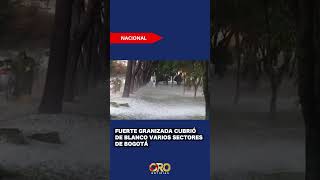 Fuerte granizada cubrió de blanco a Bogotá y parecía nieve | Oro Noticias