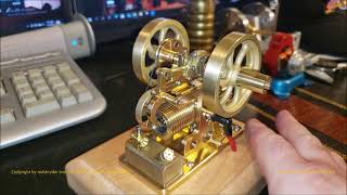 Microcosm M14 aka Eachine EM1  Opposed Piston Gas Engine Model Review & Running