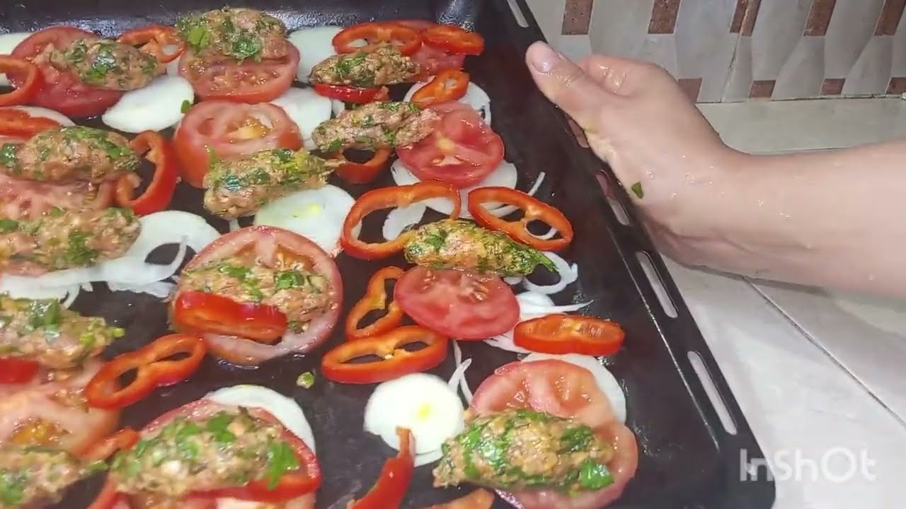 طريقة بسيط لكفتة مشوية فالفران ( طريقة للبنانية) كتجي لذيذ متشبعيش منها  