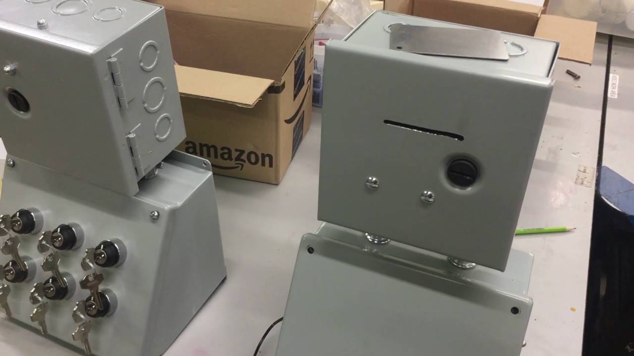 Evilusions Metal card reader industrial lock box for escape