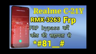realme c21y frp bypass || RMX3262 frp with code #shorts
