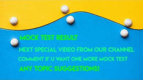 Ecet mocktest result|| our next video||comment if u want one more test