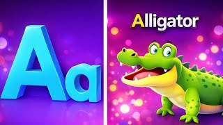  A for Alligator 🐊 | Fun Alphabet Song for Kids 🟢