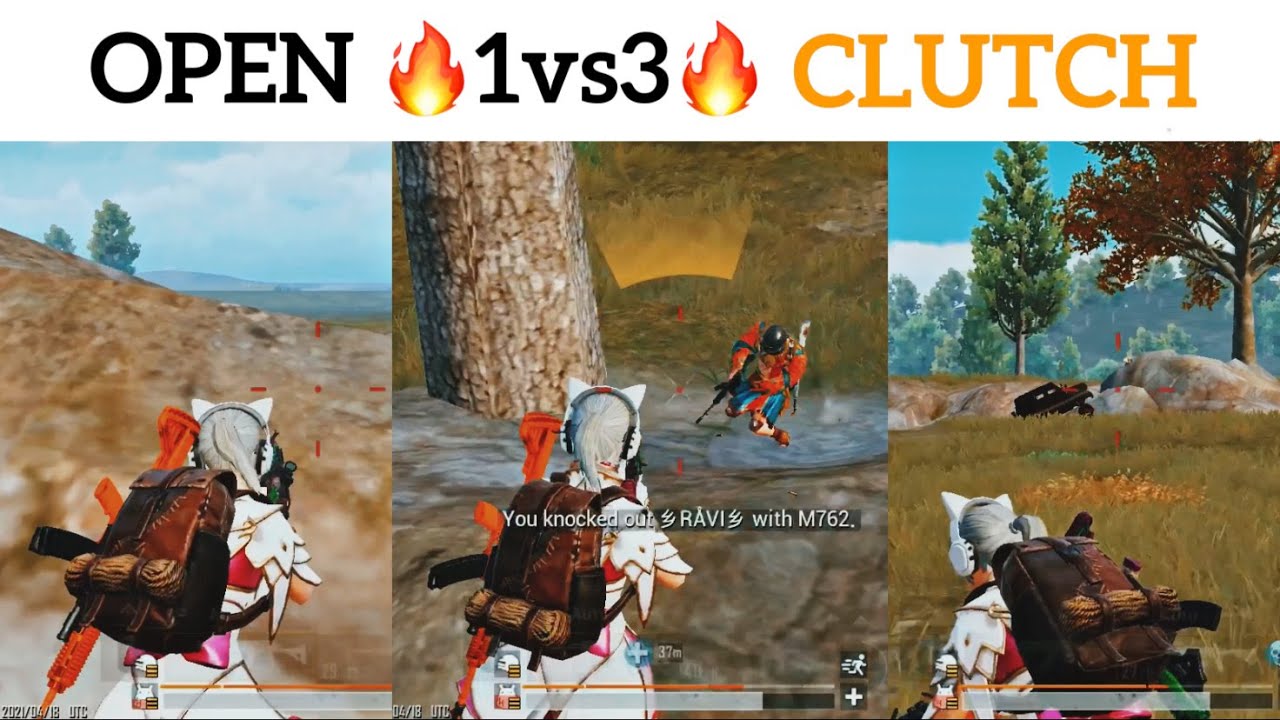 🔥1vs3🔥 It’s Clutch Time😈 | PUBGM | iPhone XR