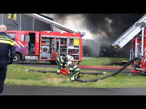 Zeer grote brand in Marum