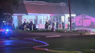 Massive fire breaks out at west-side commercial building, nearly 20 units respond