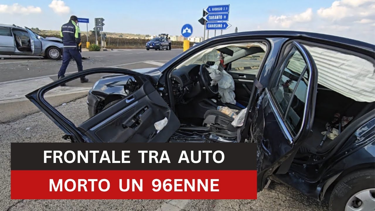 Tragedia sulla SS7 ter nel Tarantino: scontro frontale tra due auto ...