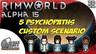 Rimworld Alpha 15 Evil Custom Scenario | Rhino Manhunter Pack! Muscle Parasites | Ep 22 | Gameplay