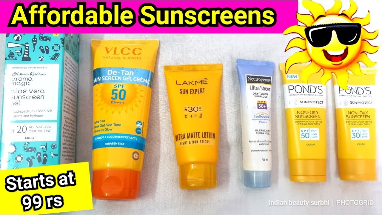 Best Affordable Sunscreens Starts At 99 Rs For Every Skin Types Best Affordable Sunscreens Starts At 99 Rs For Every Skin Types