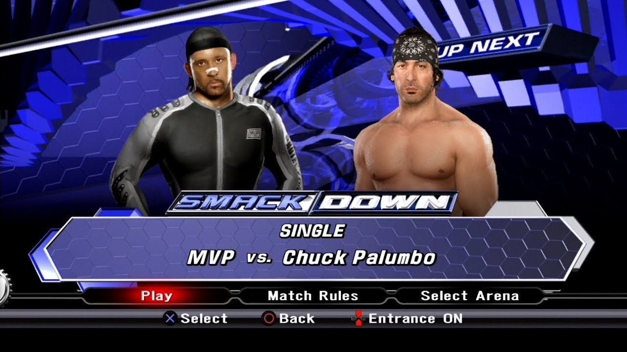 WWE SmackDown VS Raw 2009 PS3 - MVP VS Chuck Palumbo