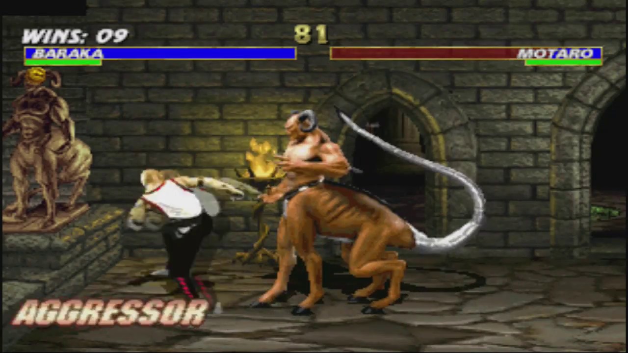 Mortal Kombat Trilogy (PS1) Baraka - Very Hard - No Continues