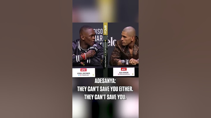 Adesanya and Pereira went at it during the #UFC281 press conference 😳
