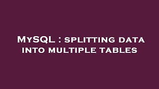 Celebrity MySQL : splitting data into multiple tables Profile