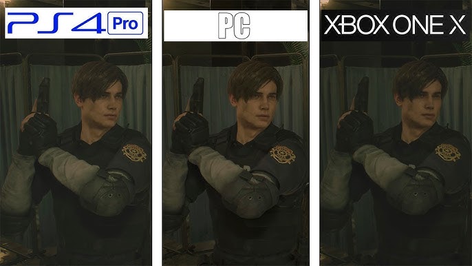 Resident Evil HD Remaster PC vs PS4 Screenshot Comparison: PS4 Version  Compressed Vertically
