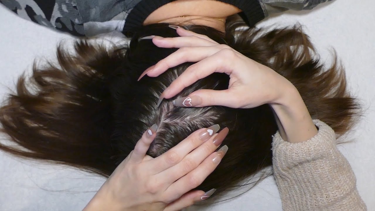 ASMR Tingly SCALP Inspection with NAILS | Relaxing Hairplay & Nitpicking for SLEEP (Real Person)