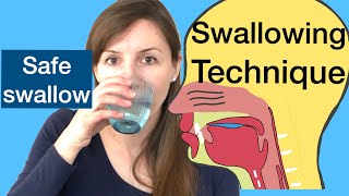 Famous SWALLOWING TECHNIQUE for a SAFE SWALLOW, Prevent aspiration, Swallowing disorders Wealth