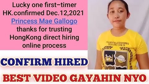 Hired Dec.12,2021 A  First-timer 23 year old, Hong Kong Applicant @joyneri.jobhiring