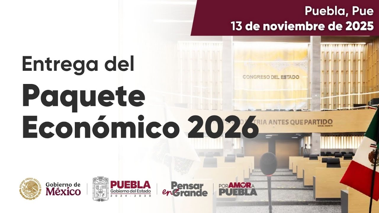 Entrega del Paquete Económico 2026 en el Congreso del Estado - YouTube