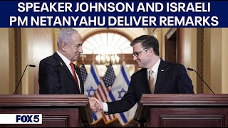 FULL REMARKS: Israeli Prime Minister Benjamin Netanyahu and Speaker Mike Johnson on American-Israeli Profile
