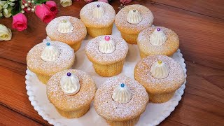 Mushroom Lava Chiffon Cake | মাশরুম লাভা শিফন কেক, মুখে দিতেই মিলিয়ে যাবে | Soft & Creamy Cupcakes