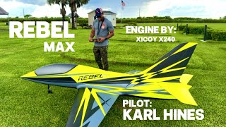 Rebel Max Carf Model. Xicoy X240. Pilot Karl Hines 