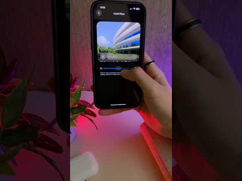 Customize the opacity of LiquidGlass on your iPhone Do you prefer it more transparent or less #apple