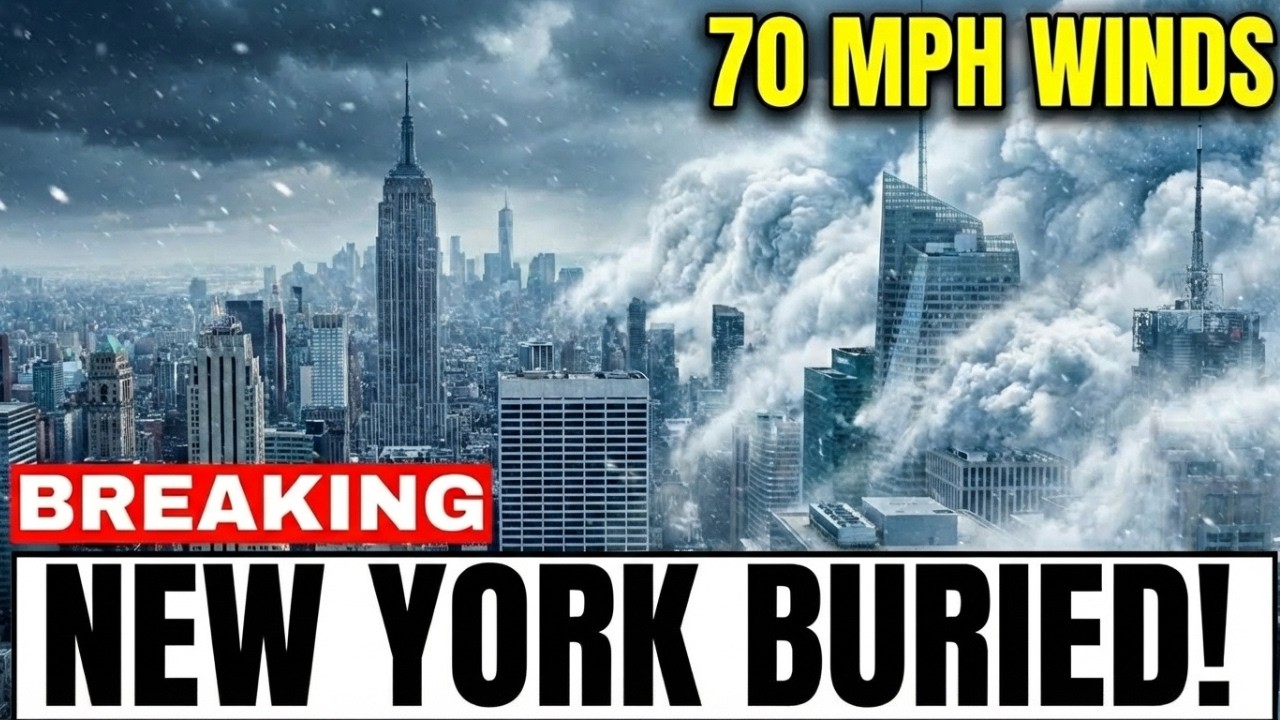 New York's BOMB CYCLONE Arrives — 70 MPH Winds BURY 80 Million Under 2 ...