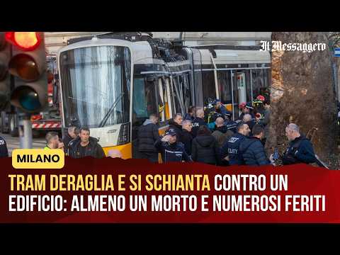 Video Milano, tram deraglia e si schianta contro un palazzo: le immagini