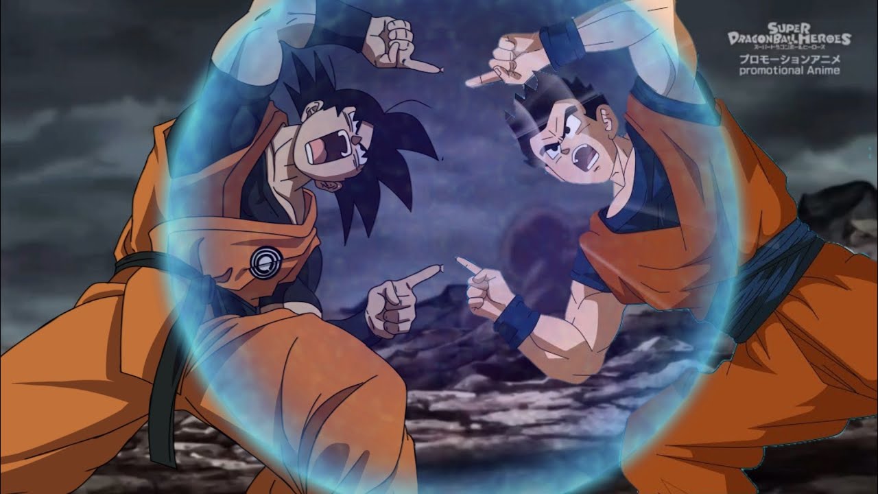 Goku e gohan fusão