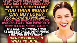 YOU THINK MONEY CAN BUY LOVE My Parents Mocked the Rolex I Gave Dad At His RETIREMENT BBQ screenshot 3