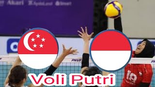 Vollyball Singapura vs Indonesia