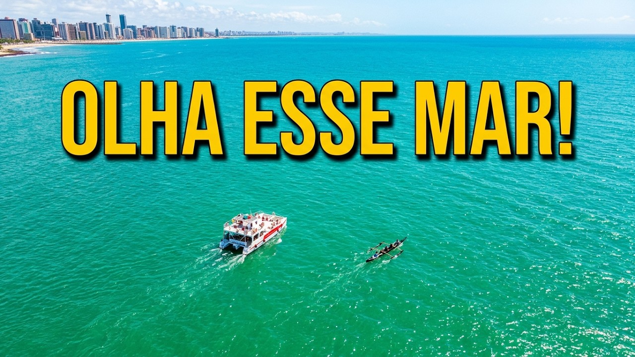 MUCURIPE, MEIRELES E BEIRA MAR VISTO DE CIMA. UM VOO ENTRE MAR E CÉU FORTALEZA É MAIS BONITA.