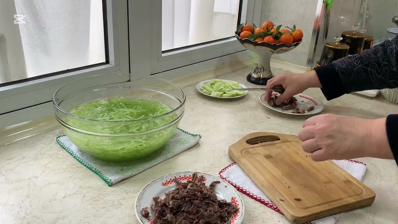  ТУРП ВА ГУШТДАН САЛАТ,ШУ БУГУН ТАЙЕРЛАБ КУРИНГ АФСУС КИЛМАЙСИЗ  ❄️😊🌧️👍🏻