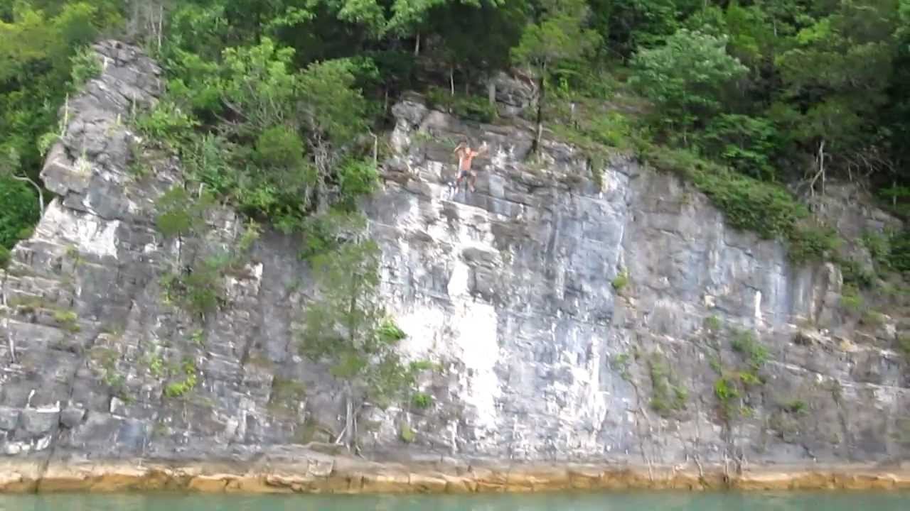 Stephen BIG cliff jump Norris Lake YouTube