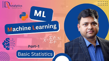 Machine Learning | Basic Statistics | Video 6 | Part 1 | Data Science Demo Videos
