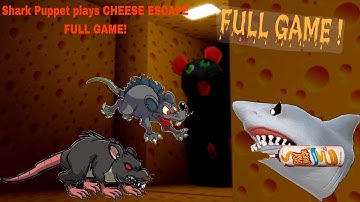 Shark Puppet plays CHEESE ESCAPE FULL GAME  (MUST WATCH)