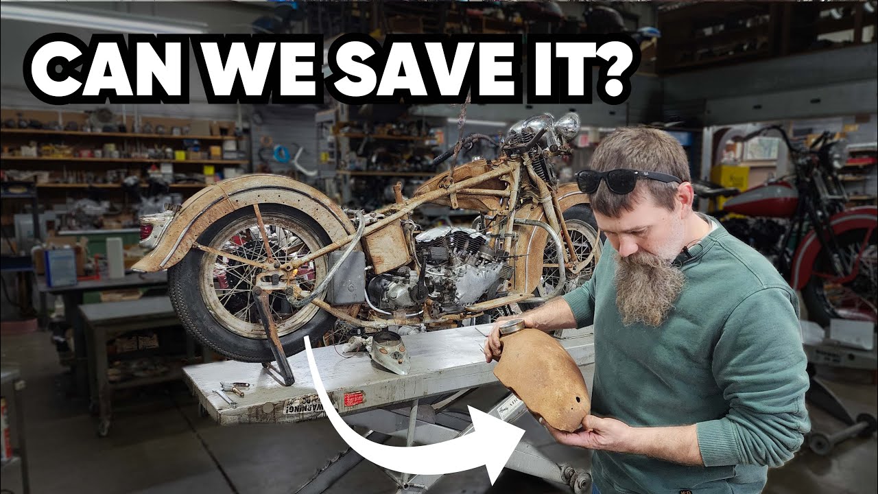 Большие проблемы с топливным баком: Harley RUSTORATION 1939 года